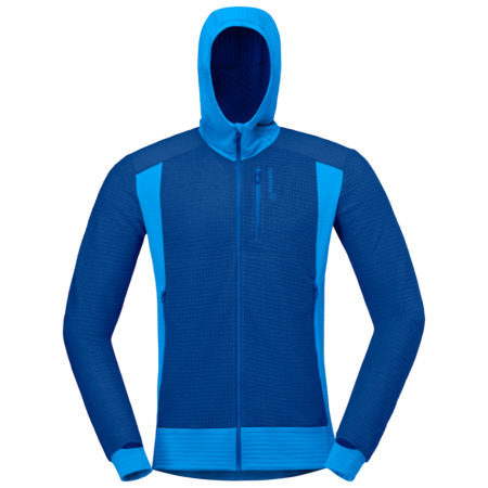Męska bluza Norrona falketind Alpha120 Zip Hood niebieski Limoges