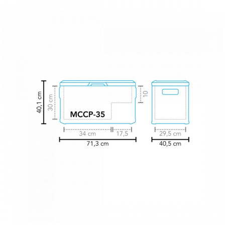 Lodówka turystyczna Mestic Coolbox Compressor MCCP-35 AC/DC