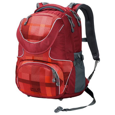 Plecak dziecięcy Jack Wolfskin Ramson 26 Pack czerwony IndianRedWovenCheck
