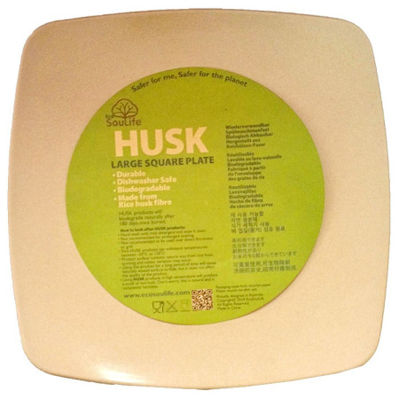 Talerz EcoSouLife Square Plate large natural