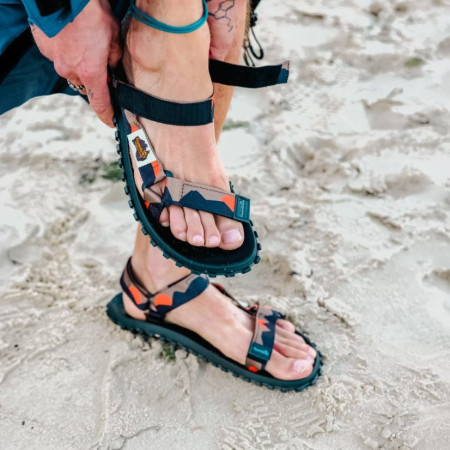 Sandały męskie Gumbies Scrambler Khaki a Orange