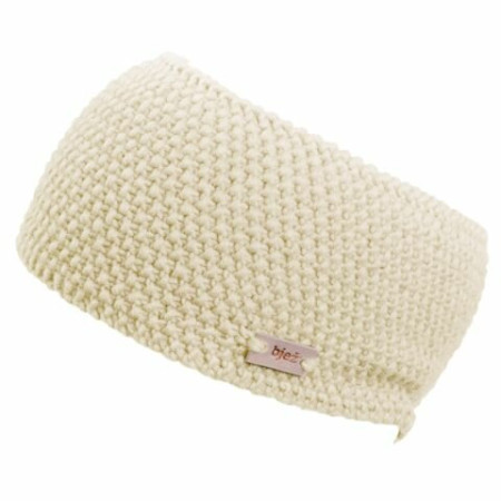 Opaska Bjež pletená merino biały nature