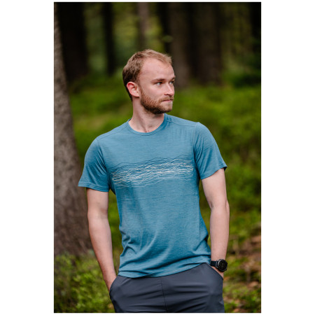 Koszulka męska MOOA Merino Lyolite Waves 150 Short