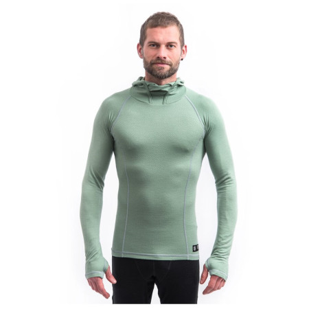 Męska koszulka Sensor Merino DF dł. rękaw z kapturem