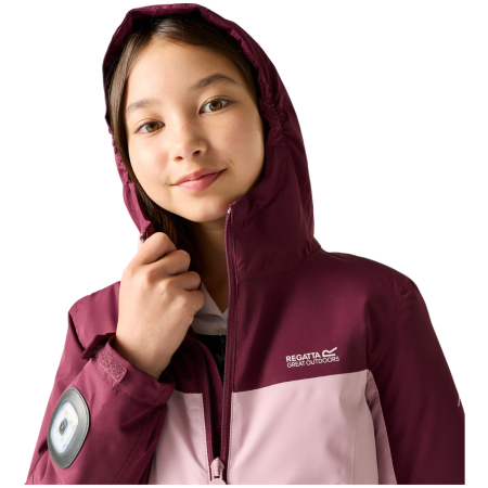 Dziecięca kurtka zimowa Regatta Beamz Fig/Powder Lilac