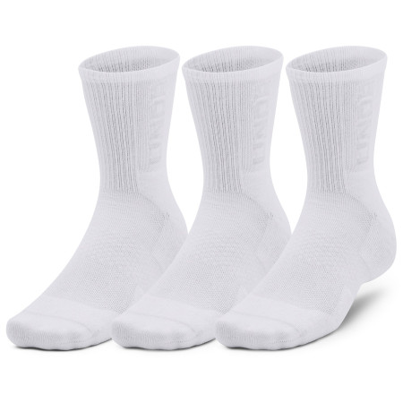 Zestaw skarpetek Under Armour 3-Maker 3pk Mid-Crew biały White / White / Mod Gray