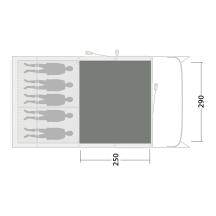 Dywan do namiotu Outwell Cozy Carpet Colorado 5 Air
