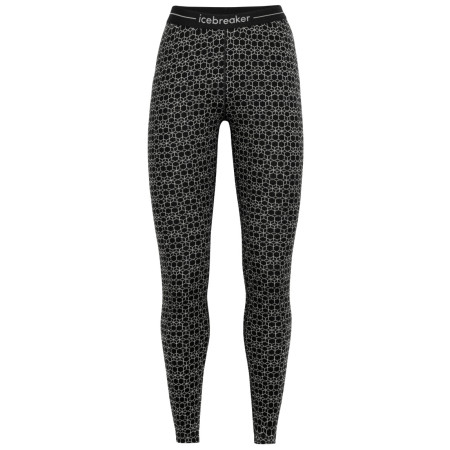 Damskie legginsy Icebreaker 250 Vertex Leggings Alpine Geo czarny/biały black/snow/j