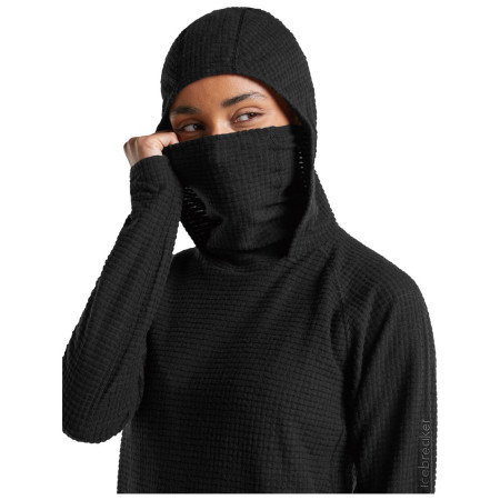 Bluza damska Icebreaker Wom Mer 400 RealFleece Grid Pulover Hood