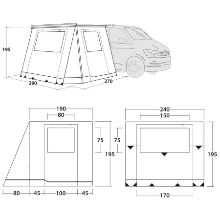 Wiata Outwell Backroads Awning Room