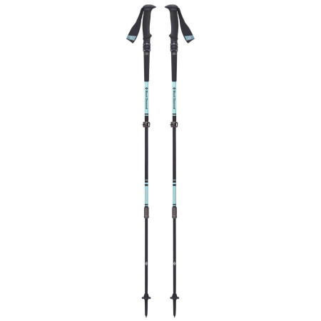 Kije trekkingowe dla kobiet Black Diamond W's Trail Pro Shock czarny/turkusowy AlpineLake