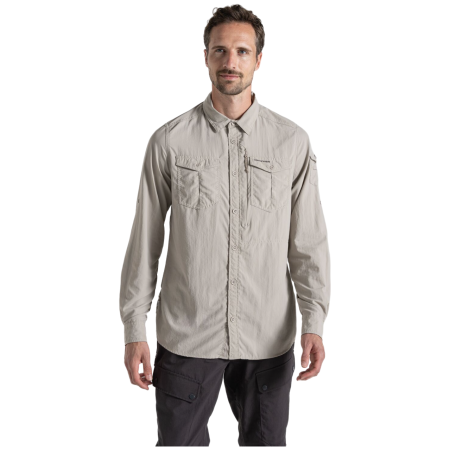 Koszula męska Craghoppers NosiLife Adventure Long Sleeved Shirt III beżowy