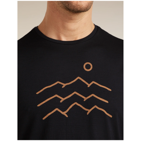 Męska koszulka Icebreaker Merino Blend 125 Cool-Lite™ Sphere SS Tee Across the Peaks