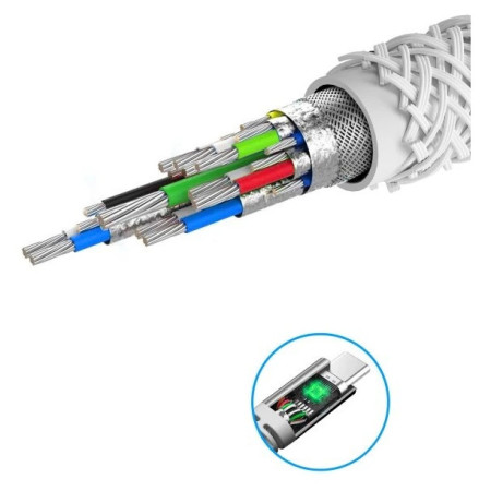 Kabel Swissten Kevlar USB C / Lightning 1,5 m