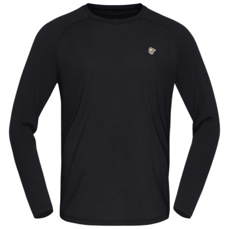 Męska koszulka Norrona femund pureUll Long Sleeve czarny Caviar Black