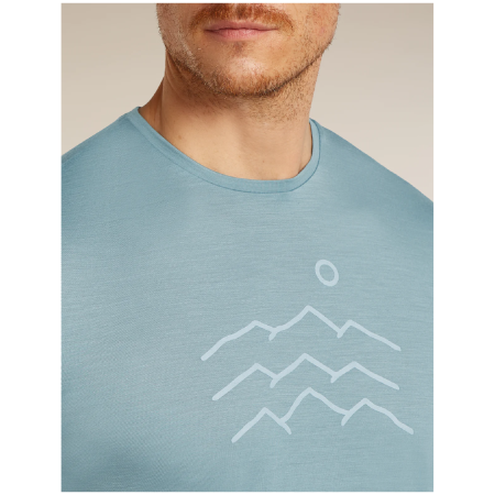 Męska koszulka Icebreaker Merino Blend 125 Cool-Lite™ Sphere SS Tee Across the Peaks