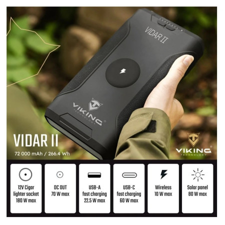 Outdoorowy powerbank Viking Technology Vidar II