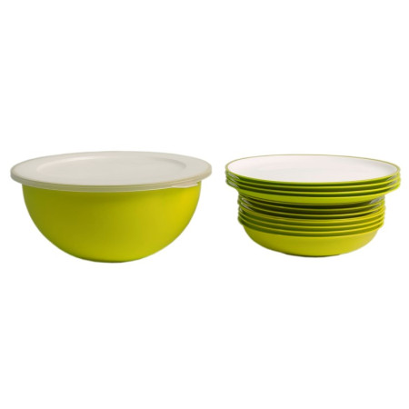 Komplet naczyń Omada Sanaliving Pic-Nic Set 14szt.