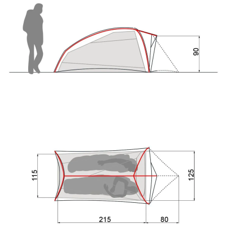 Namiot ultralekki dla 2 osób Vaude Ultralight Hogan 2P