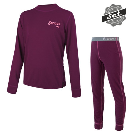 Zestaw dziecięcy Sensor Double Face Set Logo fioletowy