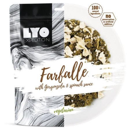 Suszona żywność Lyo food Farfalle z gorgonzolą i sp. o 500 g