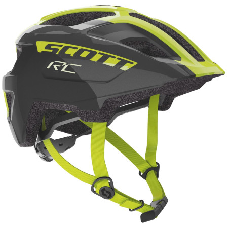 Dziecięcy kask rowerowy Scott Spunto Junior czarny/żółty black/radium yellow RC