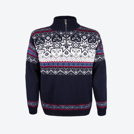 Sweter Kama 4071 niebieski navy