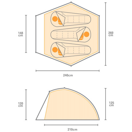 Namiot turystyczny Regatta Montegra Geo 3 Mn