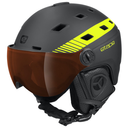 Kask narciarski Etape Davos Pro czarny/żółty černá/žlutá fluo mat