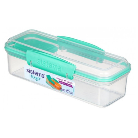 Pojemnik śniadaniowy Sistema Snack Attack To Go turkusowy mint