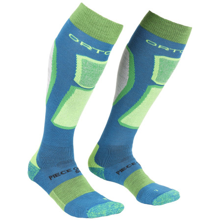 Skarpety męskie Ortovox Ski Rock'n'wool Socks niebieski/zielony BlueSea