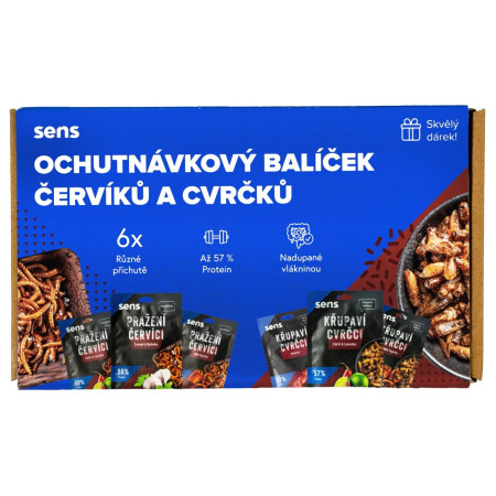 Świerszcze jadalne Sens akiet degustacyjny 6x świerszcze i larwy