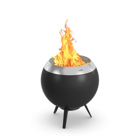 Palenisko Höfats Moon 45 with star stand czarny/srerbny black/silver
