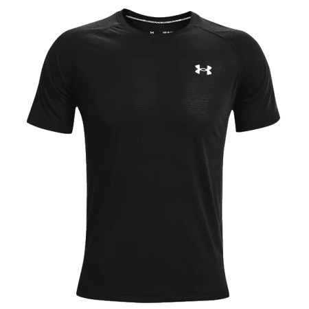 Koszulka męska Under Armour Streaker SS czarny Black / Black / Reflective