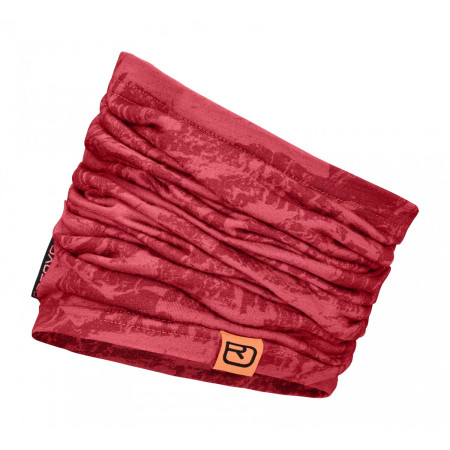 Komin Ortovox 120 Tec Neckwarmer (2019) różowy/bordowy HotCoral