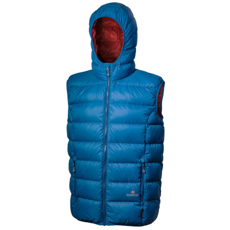 Kamizelka męska Warmpeace Alamo niebieski Petrol/MarsRed