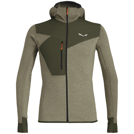 Bluza męska Salewa Puez 2 Dry M L/S Hood Fz Tee