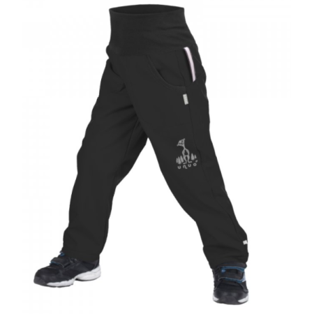 Dziecięce spodnie softshellowe Unuo Fleece czarny