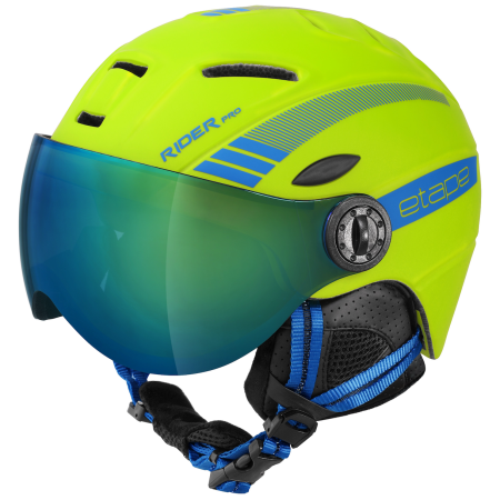 Kask narciarski dla dzieci Etape Rider Pro żółty/niebieski limeta/modrá mat