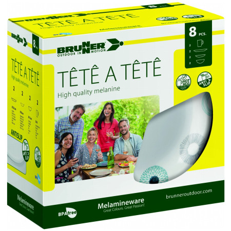 Zestaw naczyń Brunner Set tête-à-tête Deep Sea 8 pcs