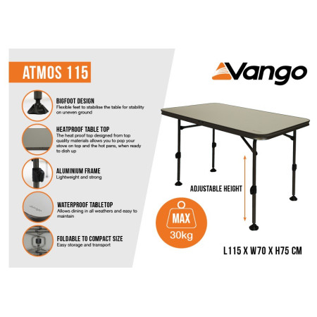Stół Vango Atmos 115