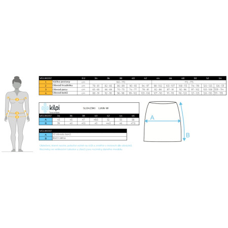 Damska spódnica zimowa Kilpi Lian-W (2022)