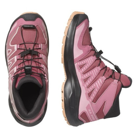 Buty dziecięce Salomon Xa Pro Mid Wp J Nocturne-Dusky Orchid-Black