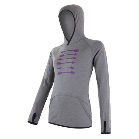 Bluza damska Sensor Merino Upper Arrows zarys
