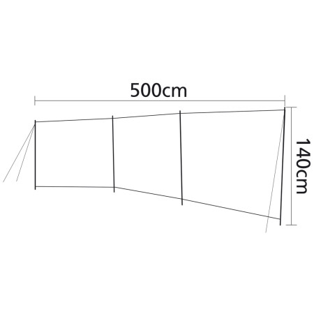 Parawan Bo-Camp Brendan - 3 częściowy