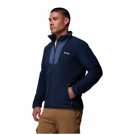 Męska bluza Columbia Sequoia Grove™ Full Zip Fleece ciemnoniebieski Collegiate Navy, Dark Mtn