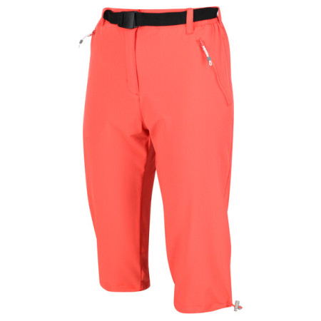 Damskie spodnie 3/4 Regatta Xrt Capri Light (2023) pomarańczowy Neon Peach