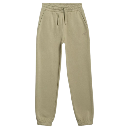 Dziecięce spodnie dresowe 4F Trousers Cas M1245 jasnozielony LIGHT GREEN