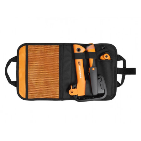 Zestaw kempingowy Fiskars Kempingová sada 1025439 czarny/pomarańczowy Black/Orange