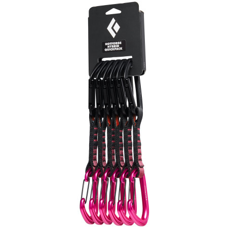Ekspresy Black Diamond Hotforge Hybrid Quickpack 12cm czarny/różówy UltraPink